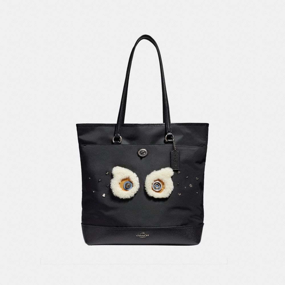 TOTE - ANTIQUE NICKEL/BLACK - COACH F22895