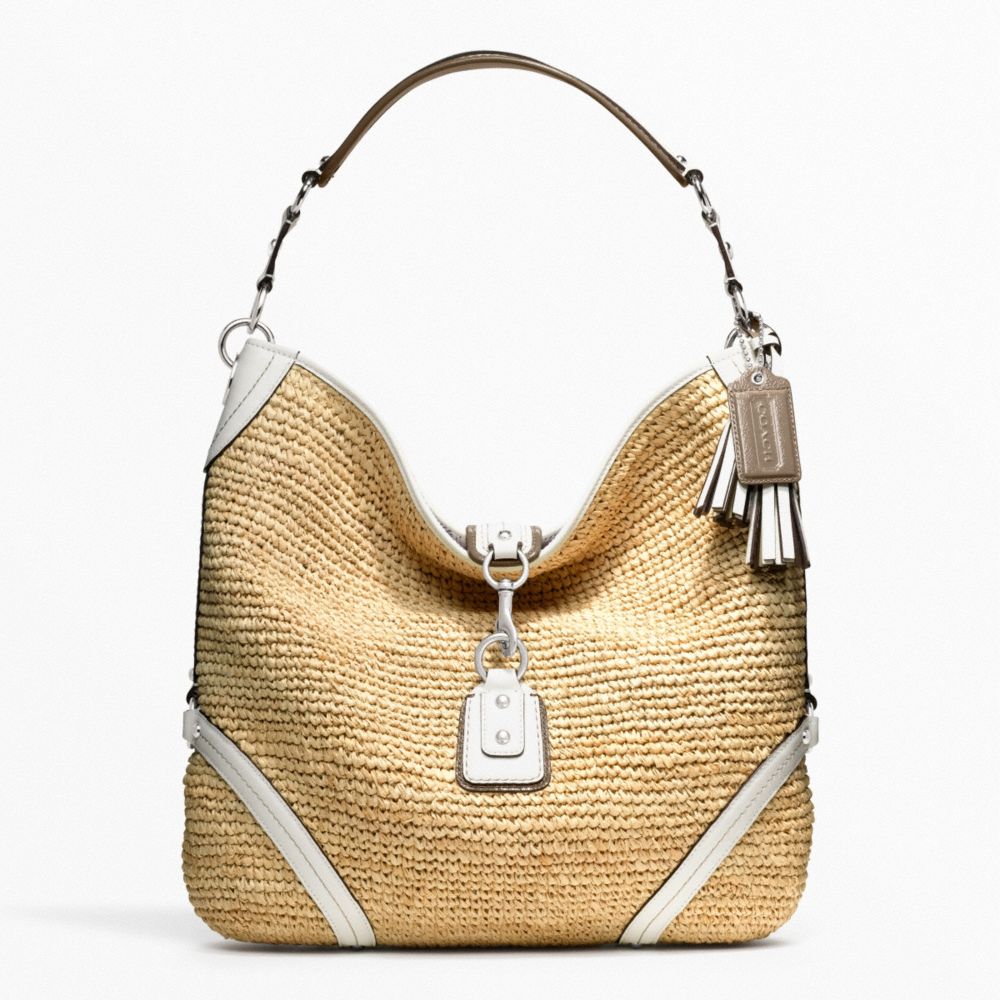 COACH F22906 Straw Dogleash Hobo 