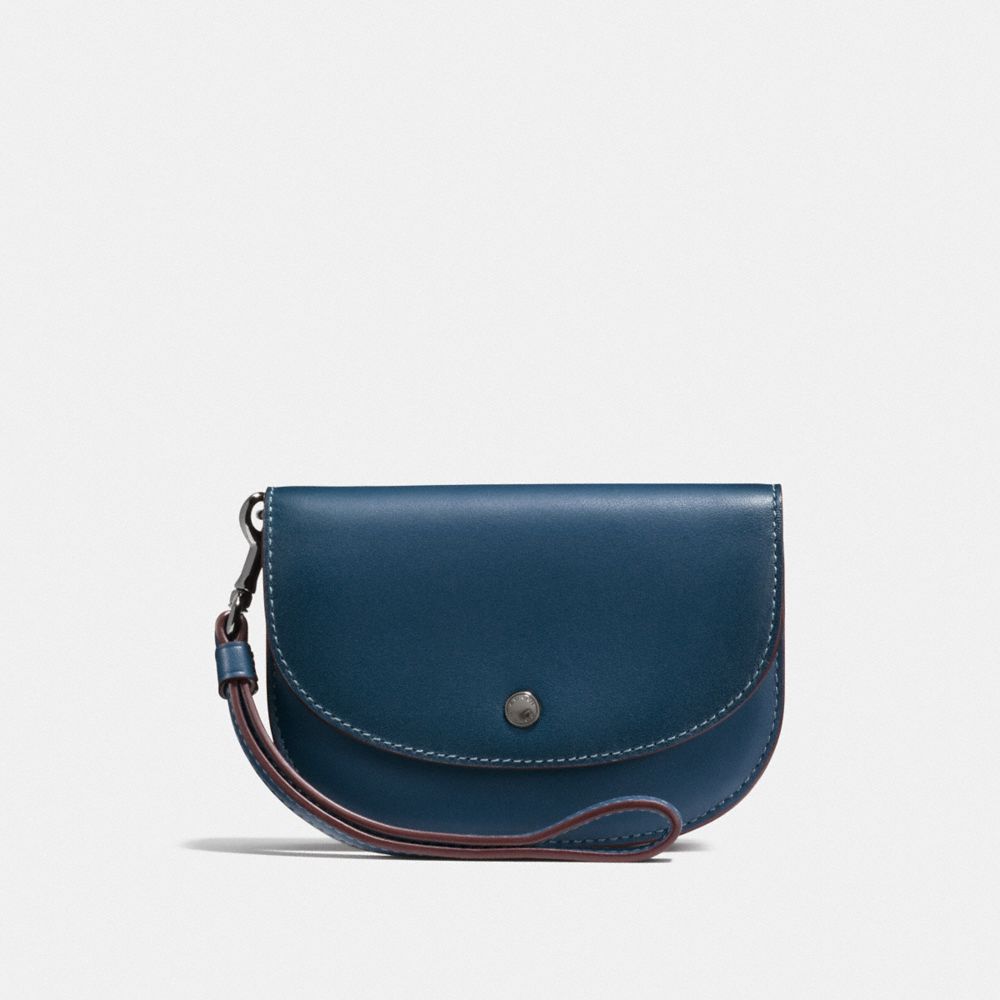 COACH F22937 Double Pouch In Colorblock DK/DENIM PRIMROSE