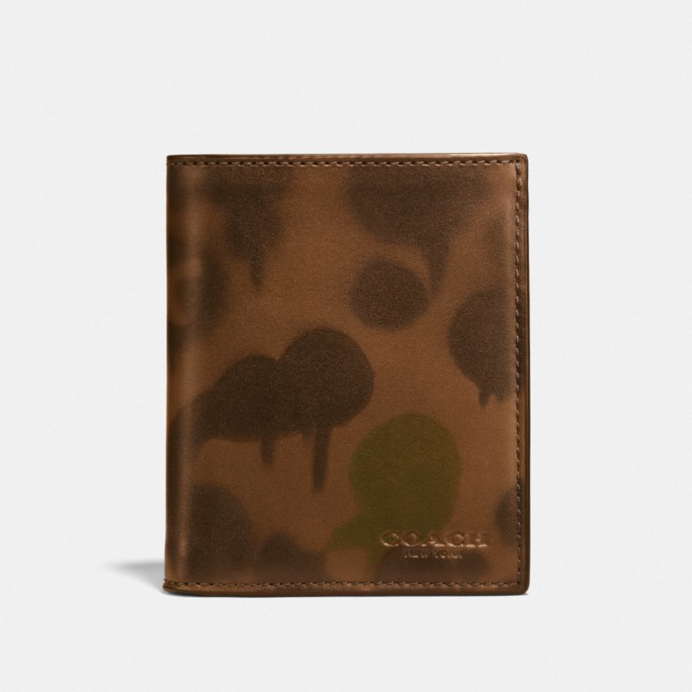 SLIM COIN WALLET WITH WILD BEAST PRINT - F22954 - SURPLUS