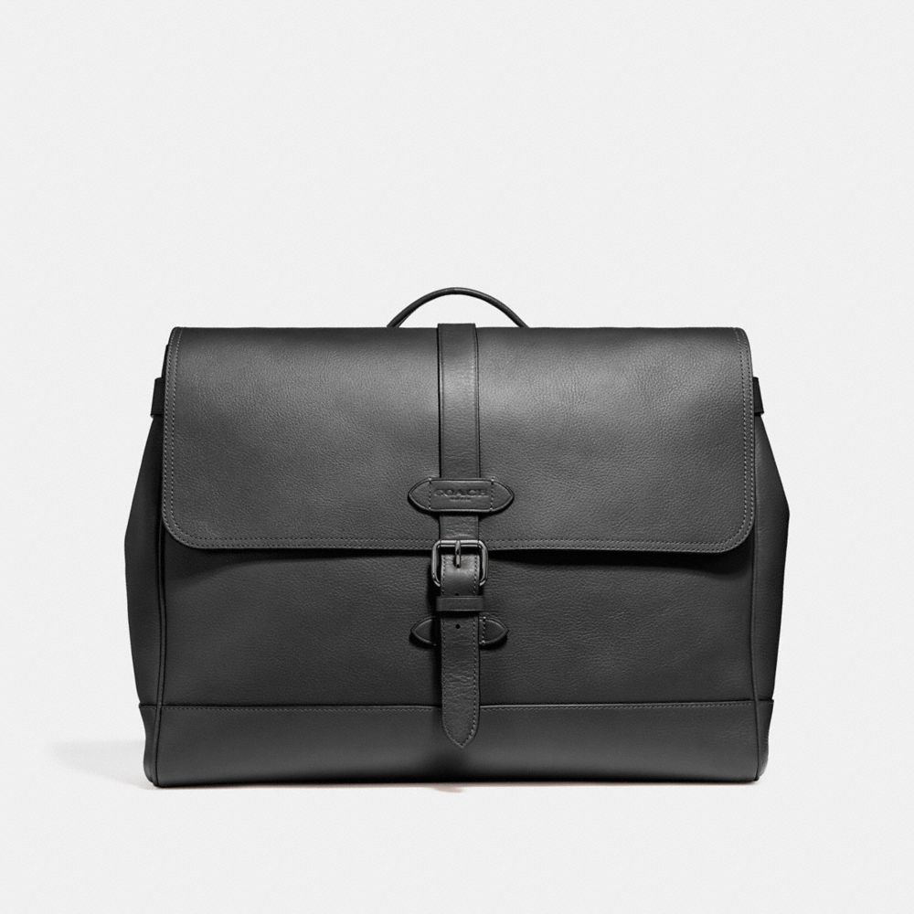 HUDSON MESSENGER - ANTIQUE NICKEL/BLACK - COACH F23204