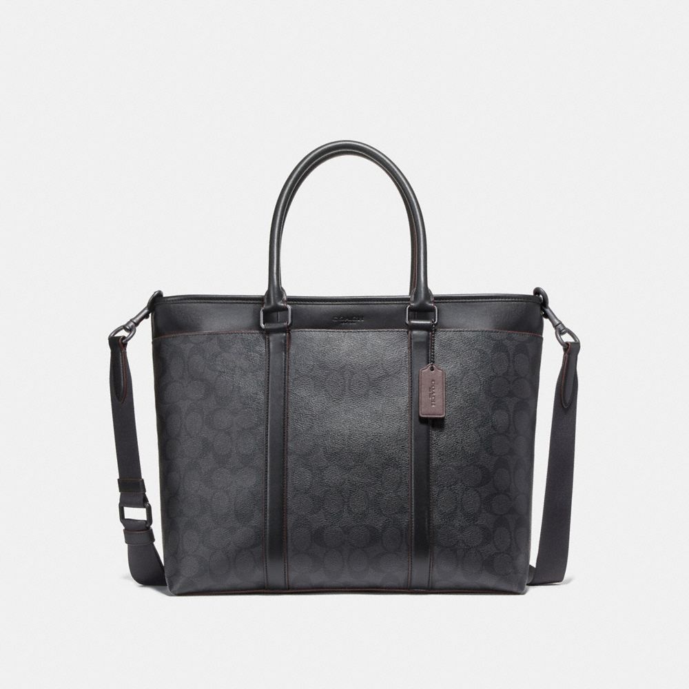 COACH F23207 - VOYAGER BAG - MATTE BLACK/BLACK/BLACK/OXBLOOD | COACH MEN