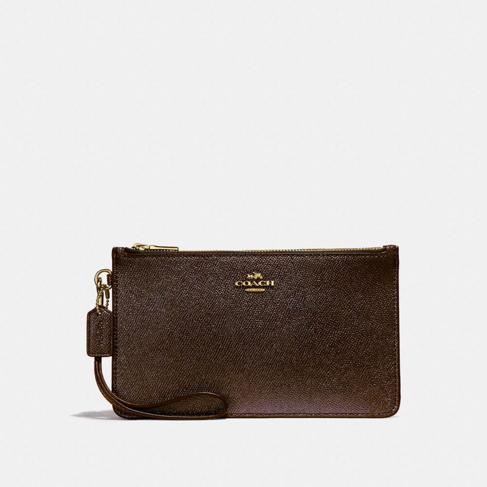 COACH F23223 - CROSBY CLUTCH BRONZE/LIGHT GOLD