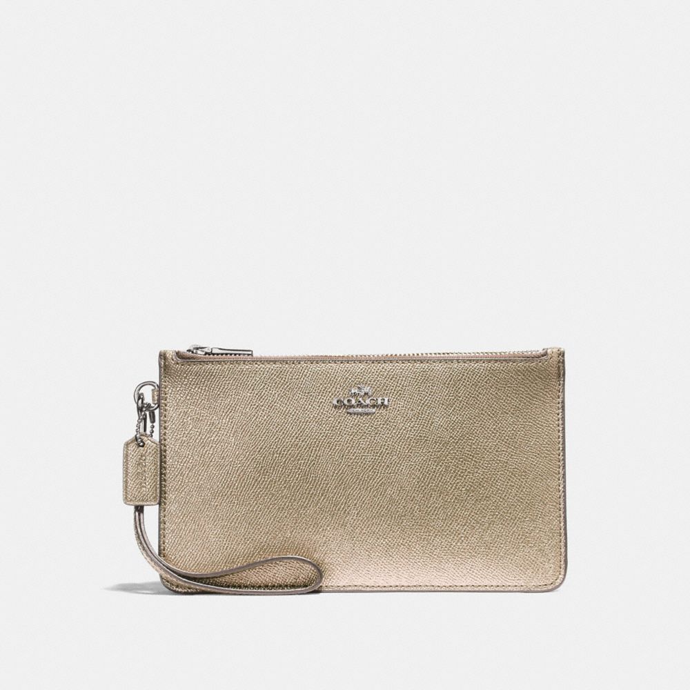 COACH F23223 CROSBY CLUTCH PLATINUM/SILVER