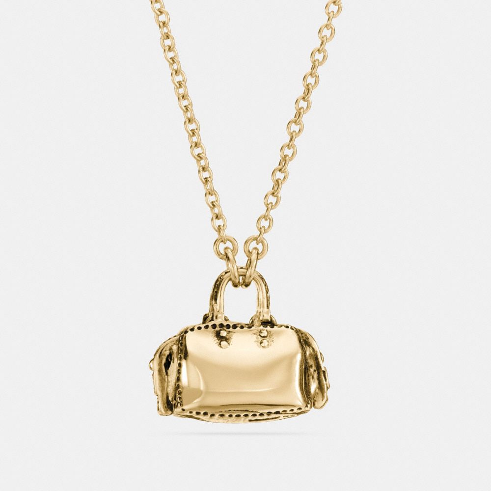 DEMI-FINE ROGUE NECKLACE - COACH f23228 - GOLD