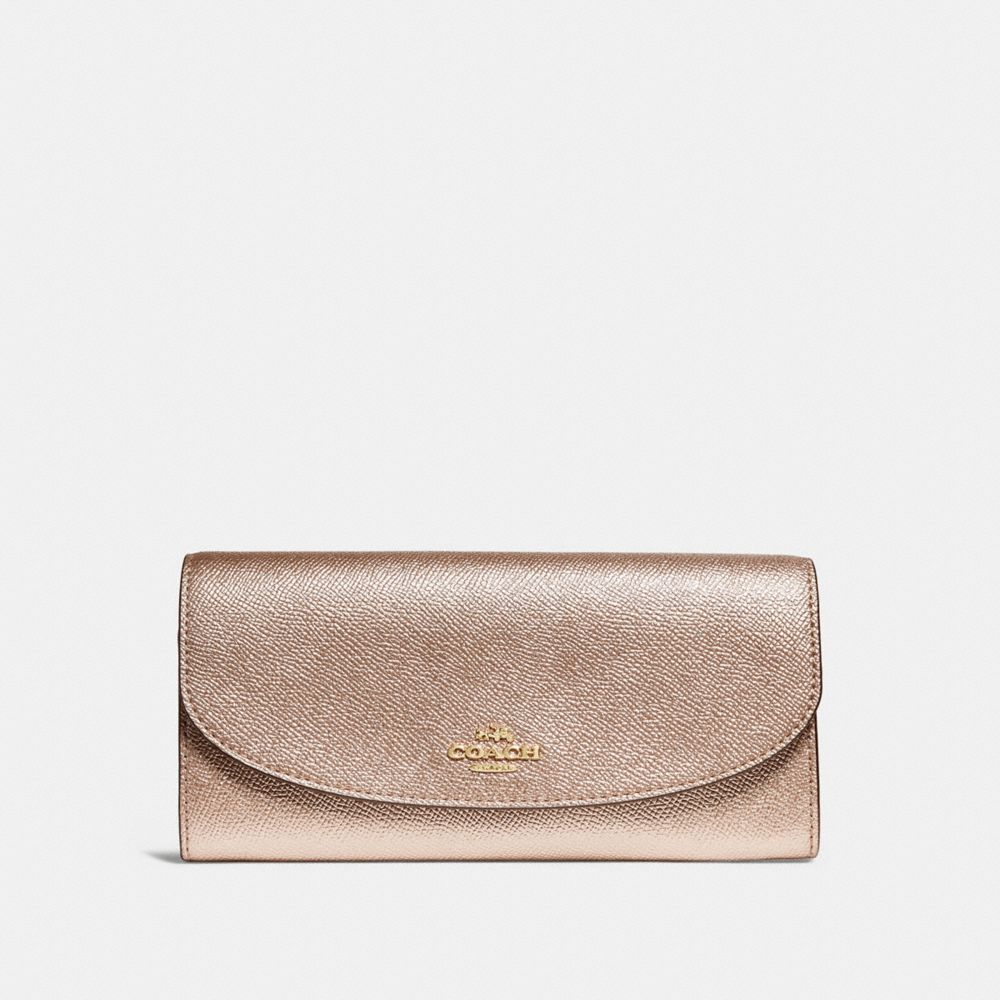 SLIM ENVELOPE WALLET - ROSE GOLD/LIGHT GOLD - COACH F23255