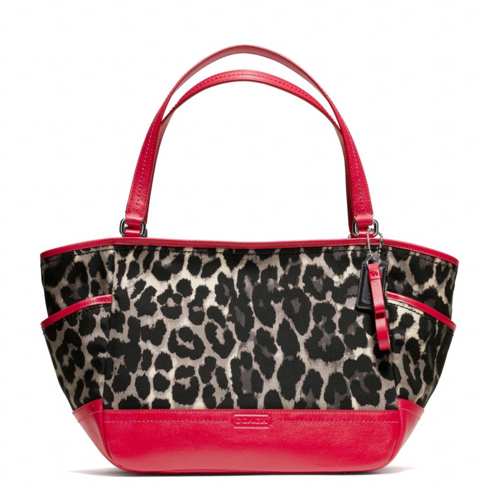 PARK OCELOT PRINT CARRIE TOTE - f23278 - SILVER/BLACK MULTI