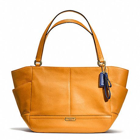 COACH f23284 PARK LEATHER CARRIE BRASS/ORANGE SPICE