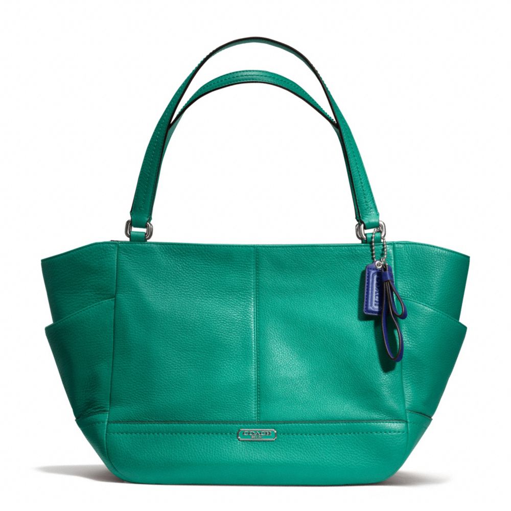 COACH F23284 - PARK LEATHER CARRIE SILVER/BRIGHT JADE