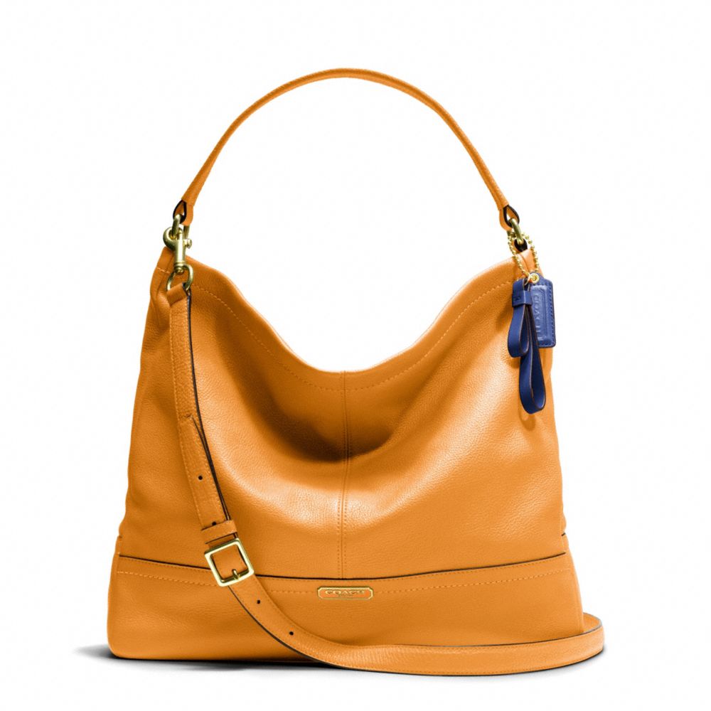 PARK LEATHER HOBO - BRASS/ORANGE SPICE - COACH F23293