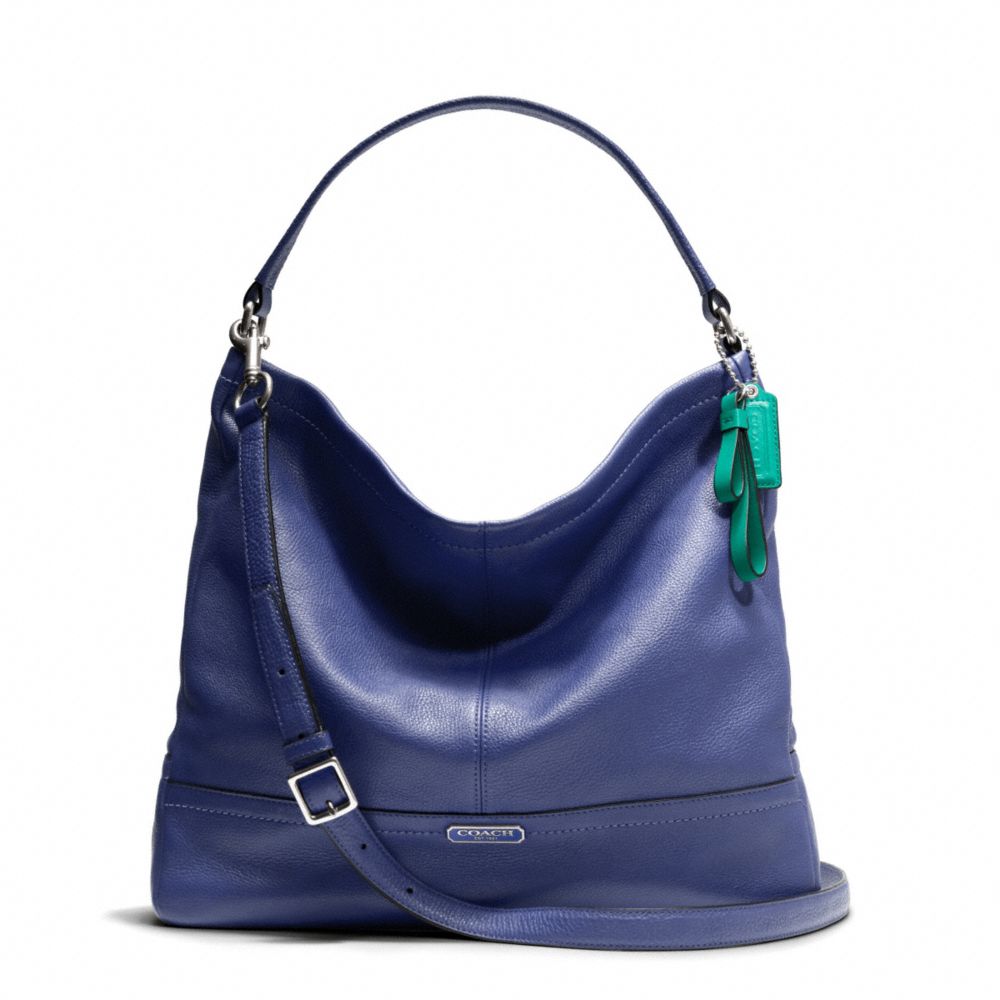 PARK LEATHER HOBO - SILVER/FRENCH BLUE - COACH F23293