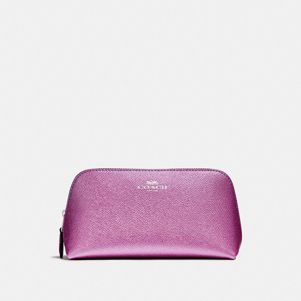 COACH COSMETIC CASE 17 - SILVER/METALLIC LILAC - f23332