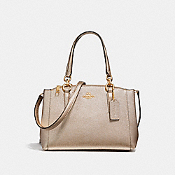 MINI CHRISTIE CARRYALL - COACH f23337 - LIGHT GOLD/PLATINUM