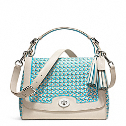 COACH CANING LEATHER ROMY TOP HANDLE - ONE COLOR - F23411