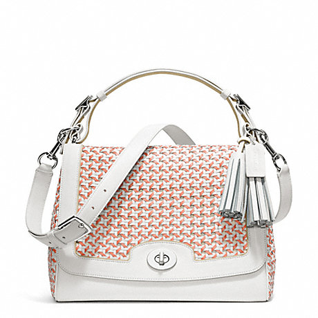 COACH CANING LEATHER ROMY TOP HANDLE -  - f23411