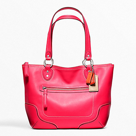 COACH f23441 POPPY LEATHER SMALL TOTE 