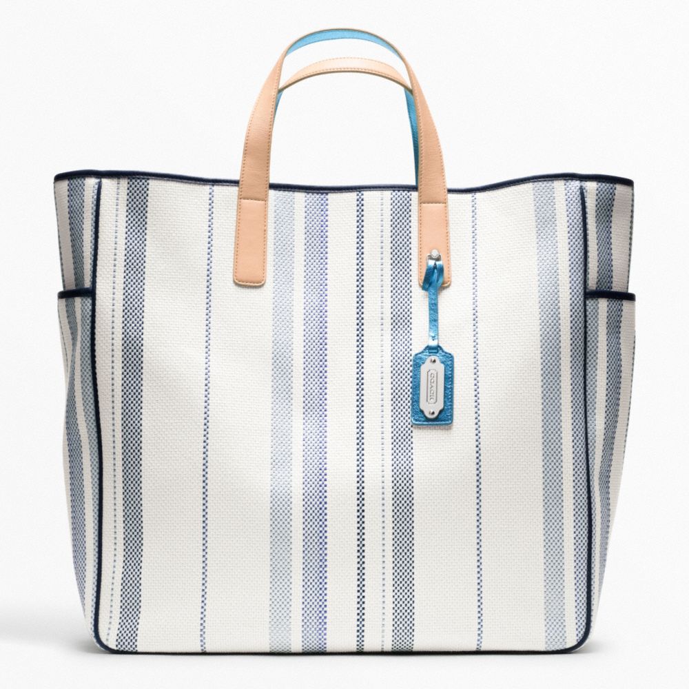 COACH WEEKEND BEACH WOVEN PARRISH TOTE - ONE COLOR - F23476