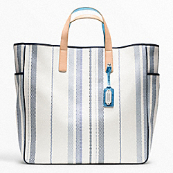 COACH WEEKEND BEACH WOVEN PARRISH TOTE - ONE COLOR - F23476