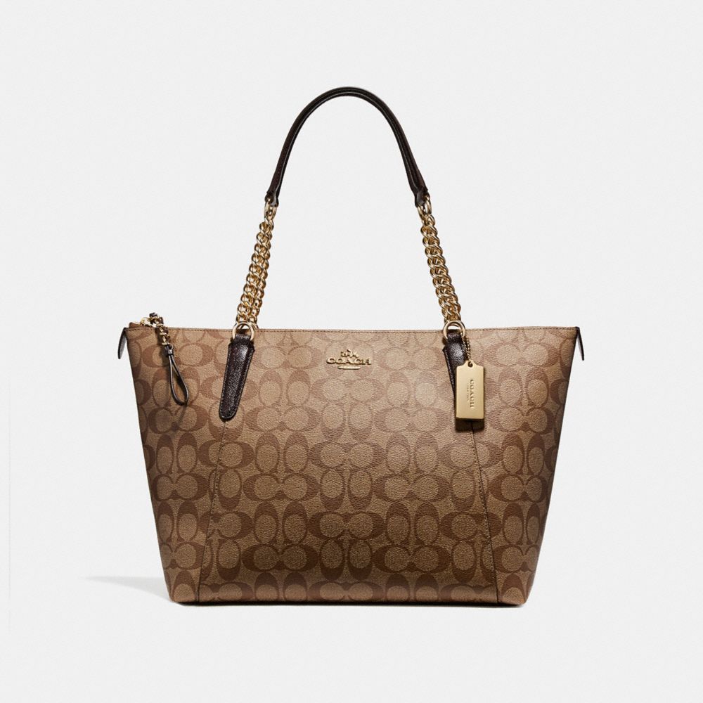 coach ava chain tote