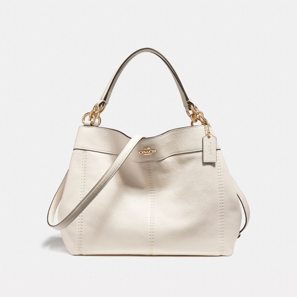 Coach Beige Suede, Croc and Python Embossed Leather Small Lexy Shoulder Bag  Coach
