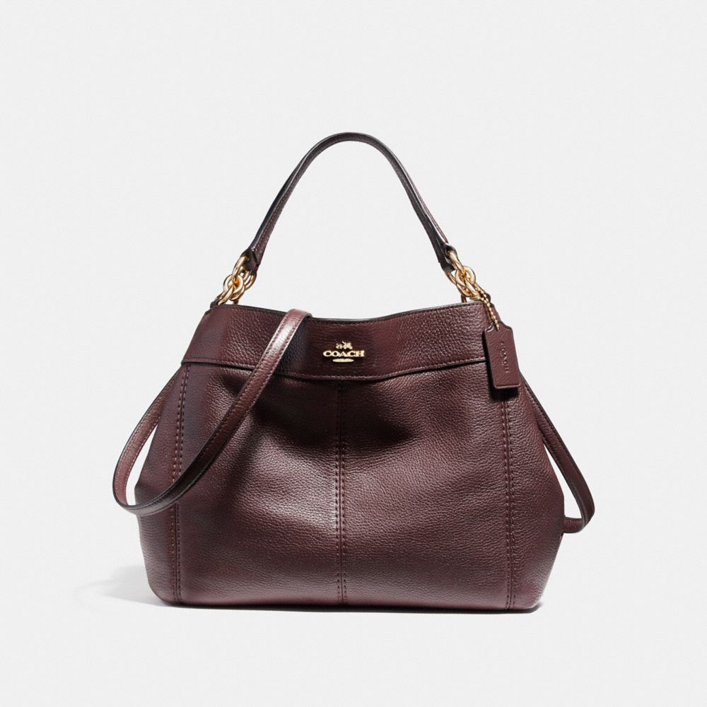 SMALL LEXY SHOULDER BAG - f23537 - IMITATION GOLD/OXBLOOD 1