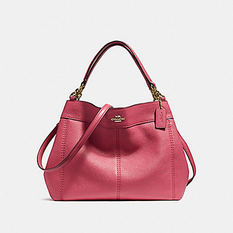 COACH SMALL LEXY SHOULDER BAG - LIGHT GOLD/ROUGE - f23537