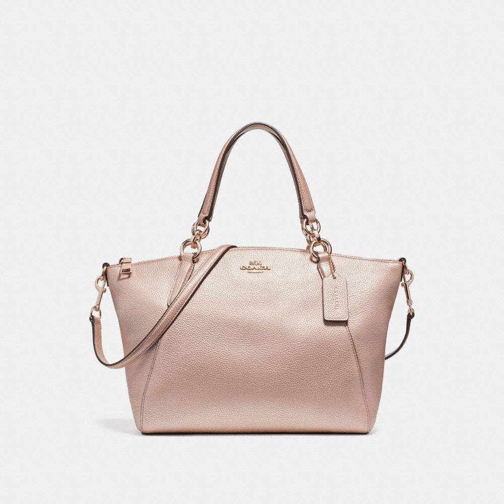 SMALL KELSEY SATCHEL - f23538 - LIGHT GOLD/PLATINUM