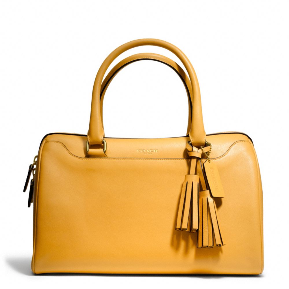 COACH F23574 LEATHER HALEY SATCHEL BRASS/MUSTARD