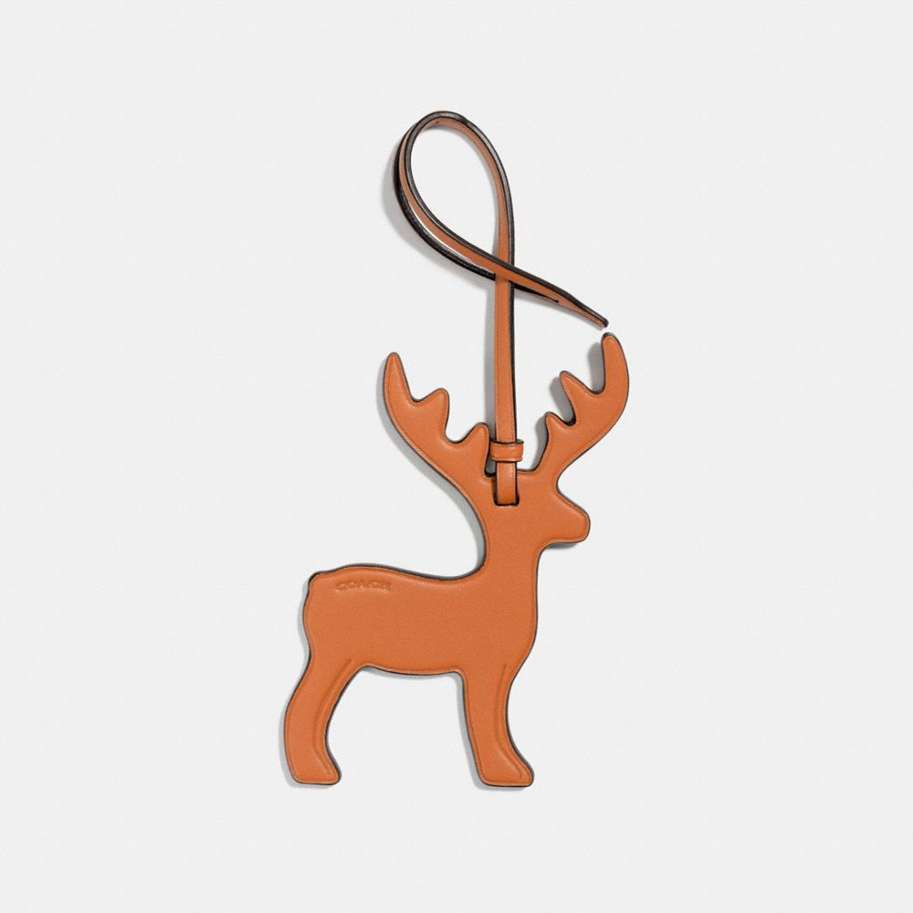 COACH F23579 Deer Ornament GIFTING ORANGE