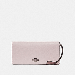 SLIM WALLET IN COLORBLOCK - ICE PINK MULTI/BLACK COPPER - COACH F23590