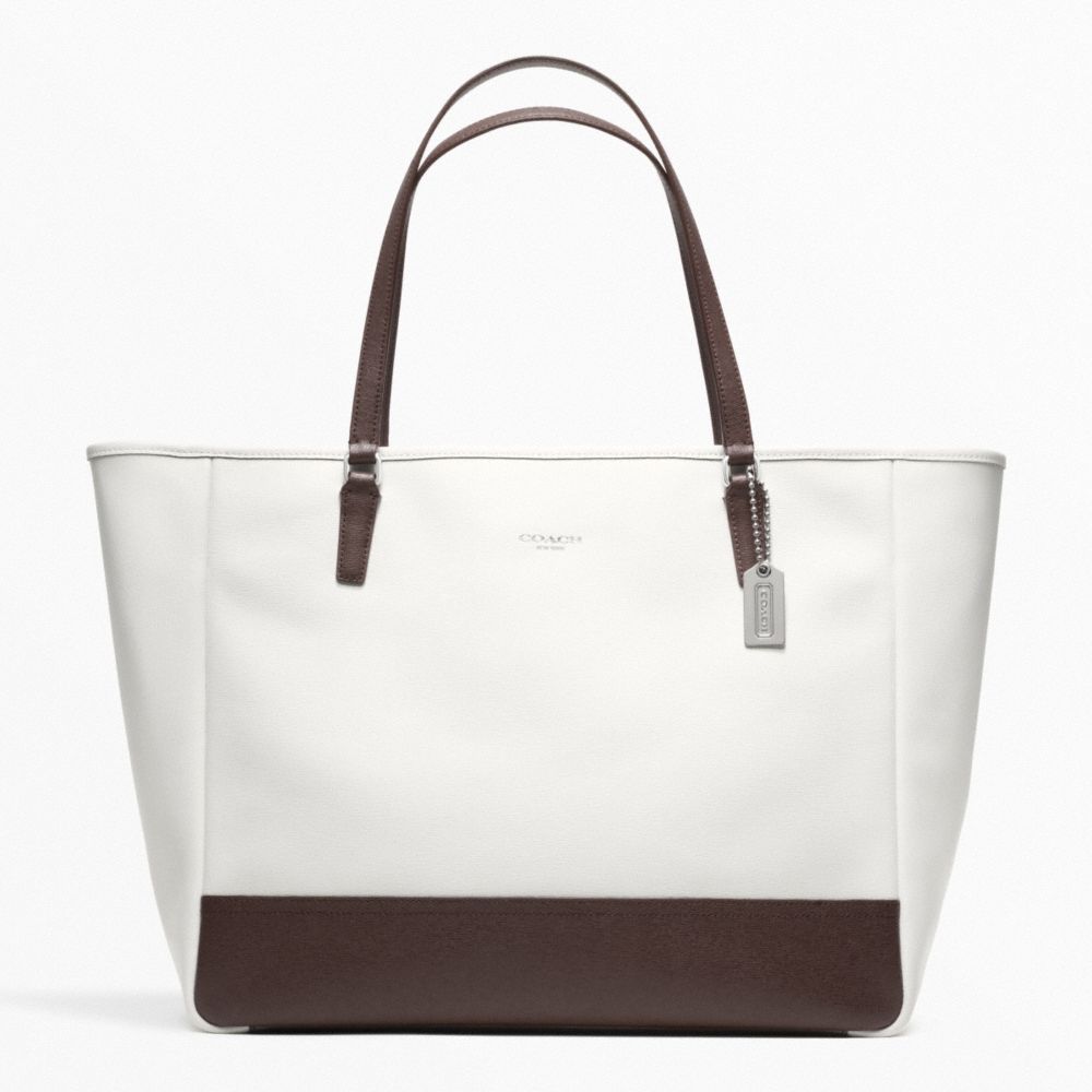 SAFFIANO COLORBLOCK LARGE CITY TOTE - f23883 - F23883SVBFW