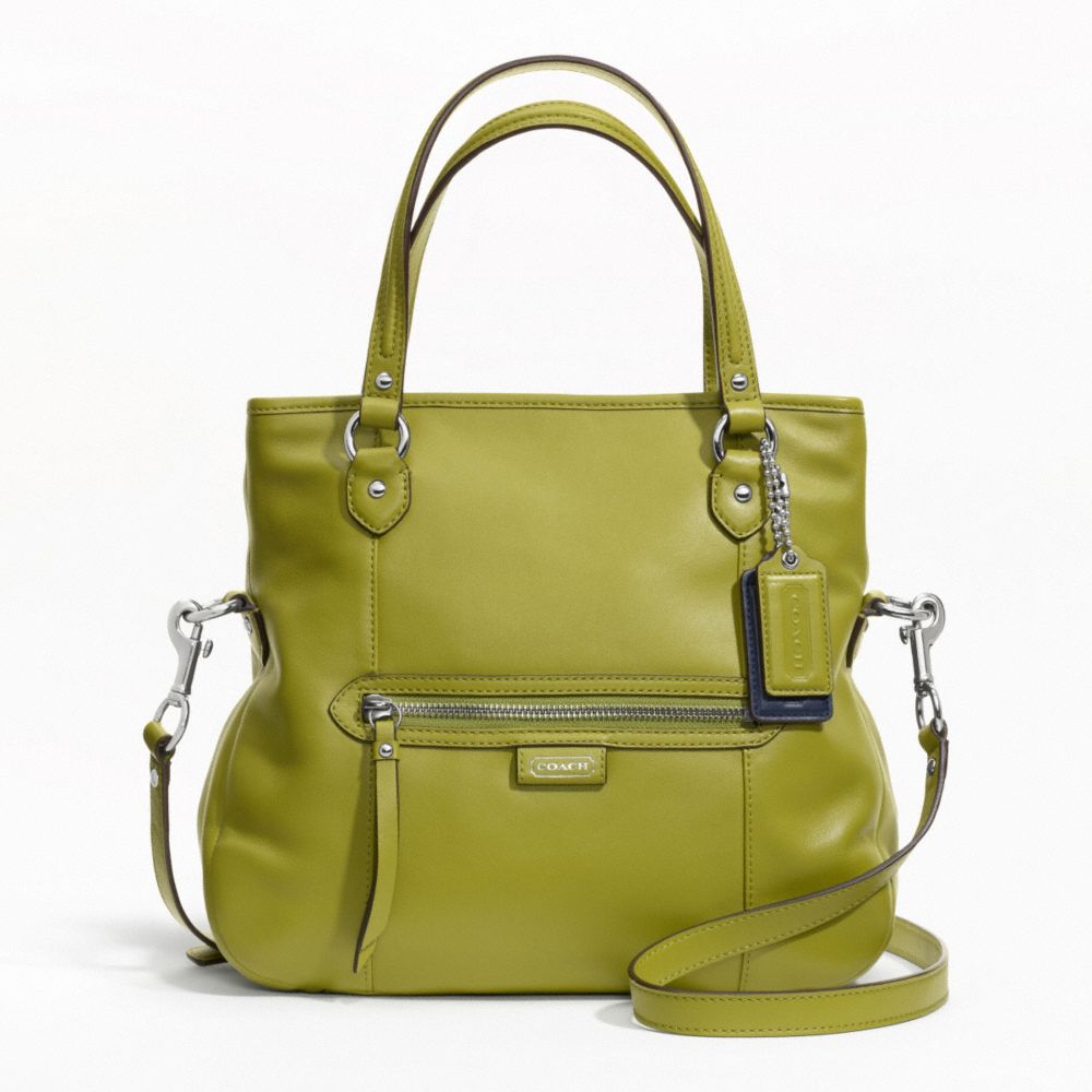 COACH DAISY LEATHER MIA - SILVER/GRASS GREEN - f23901