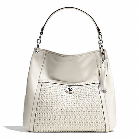 COACH PARK WOVEN LEATHER HOBO -  - f23931