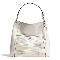 COACH PARK WOVEN LEATHER HOBO - ONE COLOR - F23931