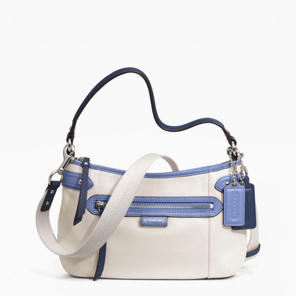 COACH DAISY SPECTATOR LEATHER CROSSBODY - SILVER/PARCHMENT MULTI - F23951