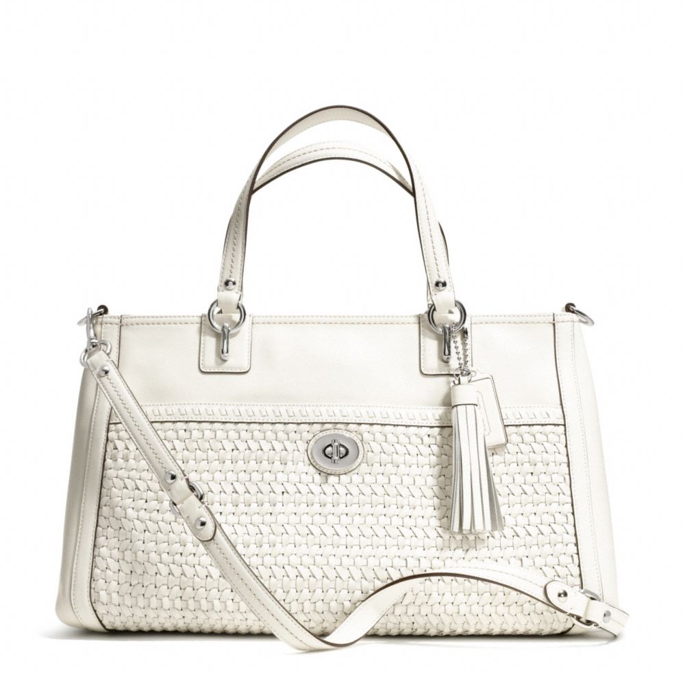 PARK WOVEN LEATHER CARRYALL - COACH F23956 - 16930