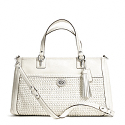 COACH PARK WOVEN LEATHER CARRYALL - ONE COLOR - F23956