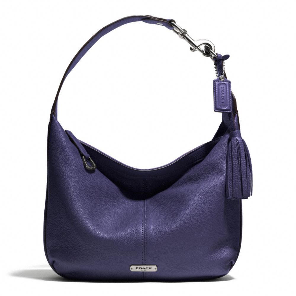 COACH F23960 - AVERY LEATHER SMALL HOBO SILVER/INDIGO