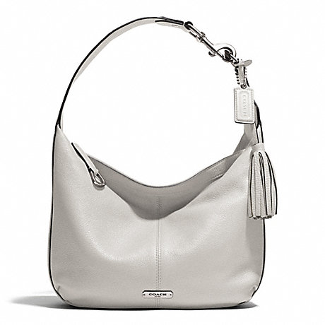 COACH AVERY LEATHER SMALL HOBO - SILVER/PEARL - f23960