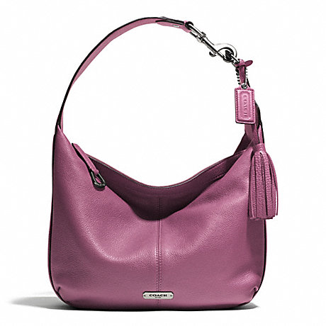 COACH AVERY LEATHER SMALL HOBO - SILVER/ROSE - f23960