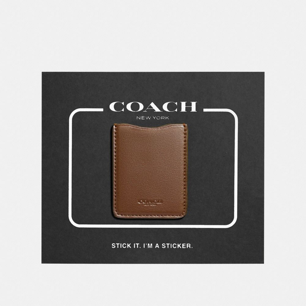 COACH F24051 POCKET STICKER DARK-SADDLE