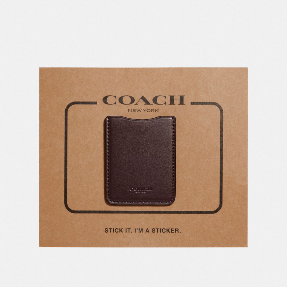 COACH F24051 PHONE POCKET STICKER OXBLOOD