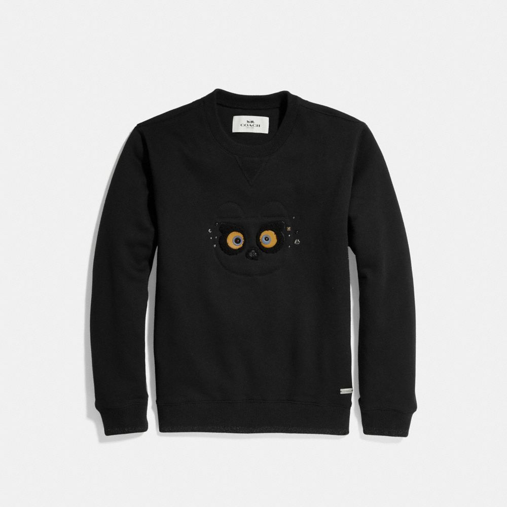 COACH BEAR SWEATSHIRT - F24089 - BLACK