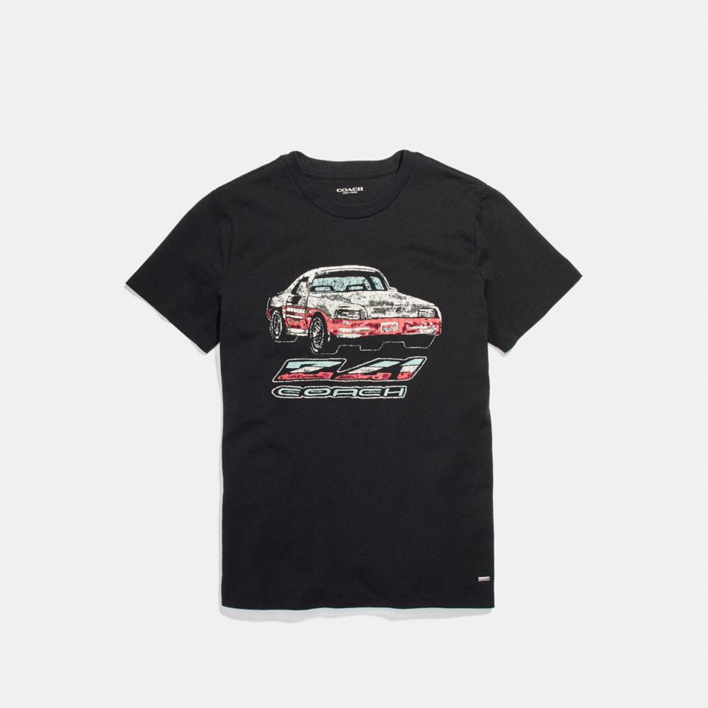 COACH F24091 Car T-shirt BLACK