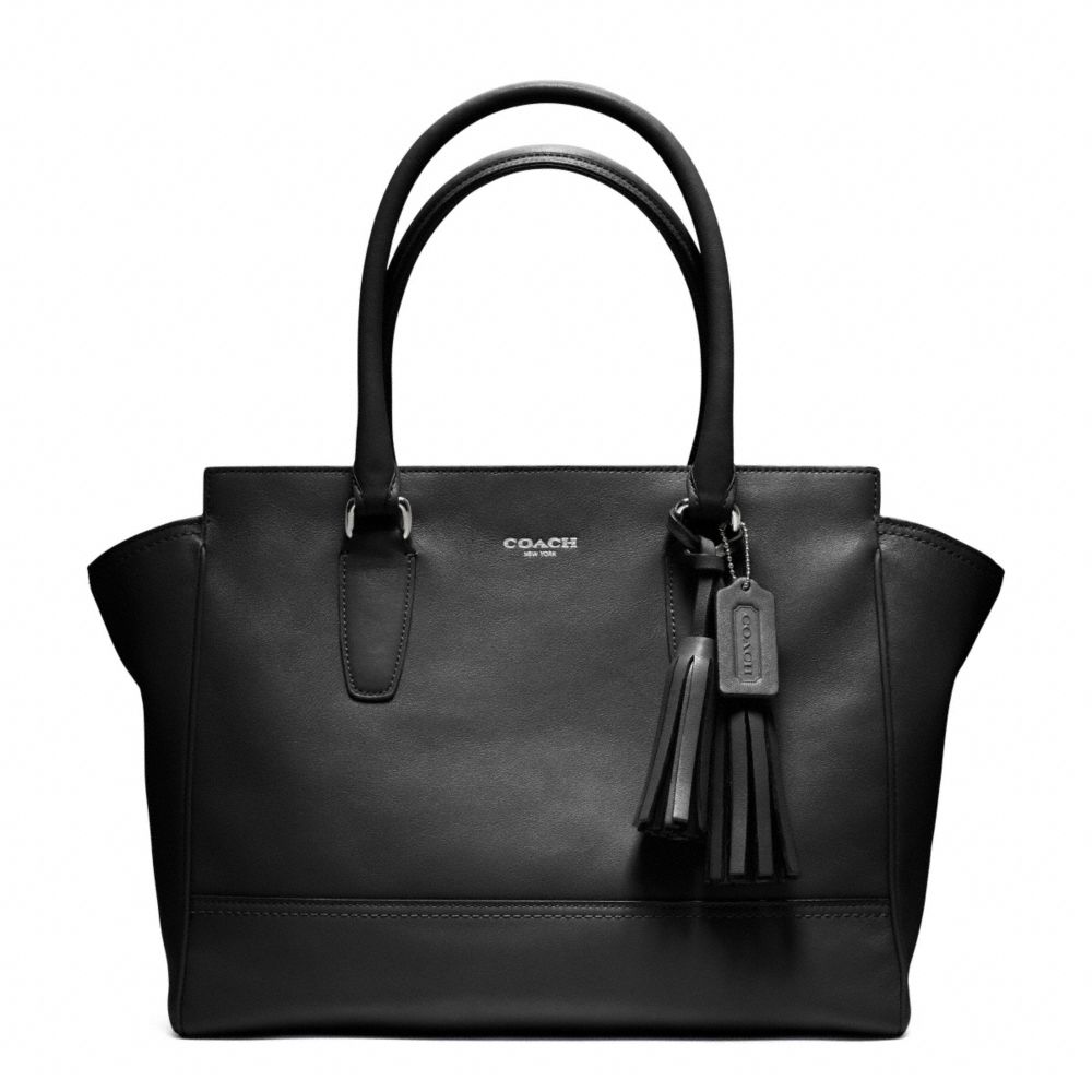 LEATHER MEDIUM CANDACE CARRYALL - f24201 - SILVER/BLACK