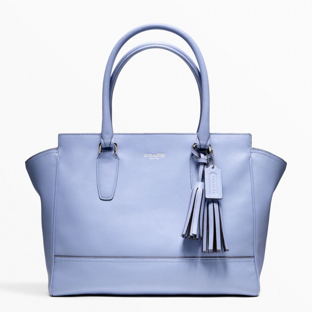LEATHER MEDIUM CANDACE CARRYALL - f24201 - SILVER/CHAMBRAY