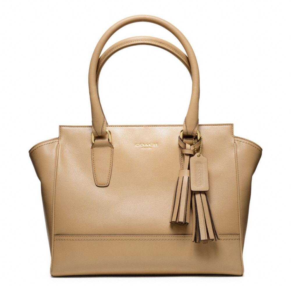 LEATHER CANDACE CARRYALL - BRASS/SAND - COACH F24202