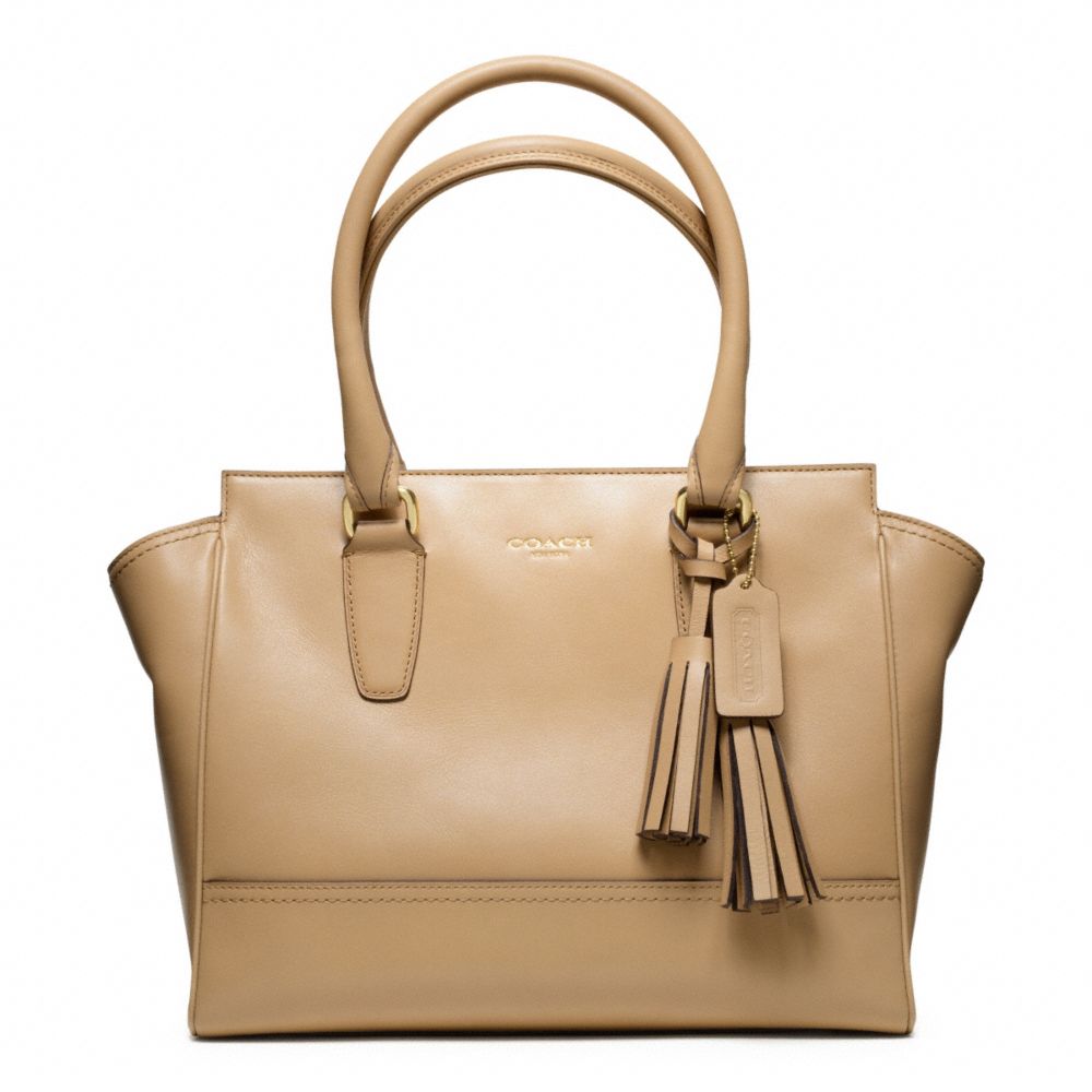 COACH f24202 LEATHER CANDACE CARRYALL BRASS/SAND