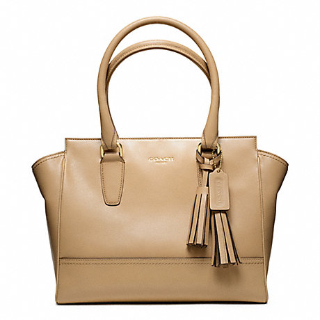 COACH F24202 LEATHER CANDACE CARRYALL BRASS/SAND