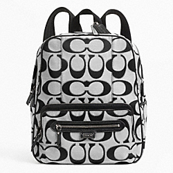DAISY OUTLINE SIGNATURE METALLIC BACKPACK - f24365 - F24365SVZ3